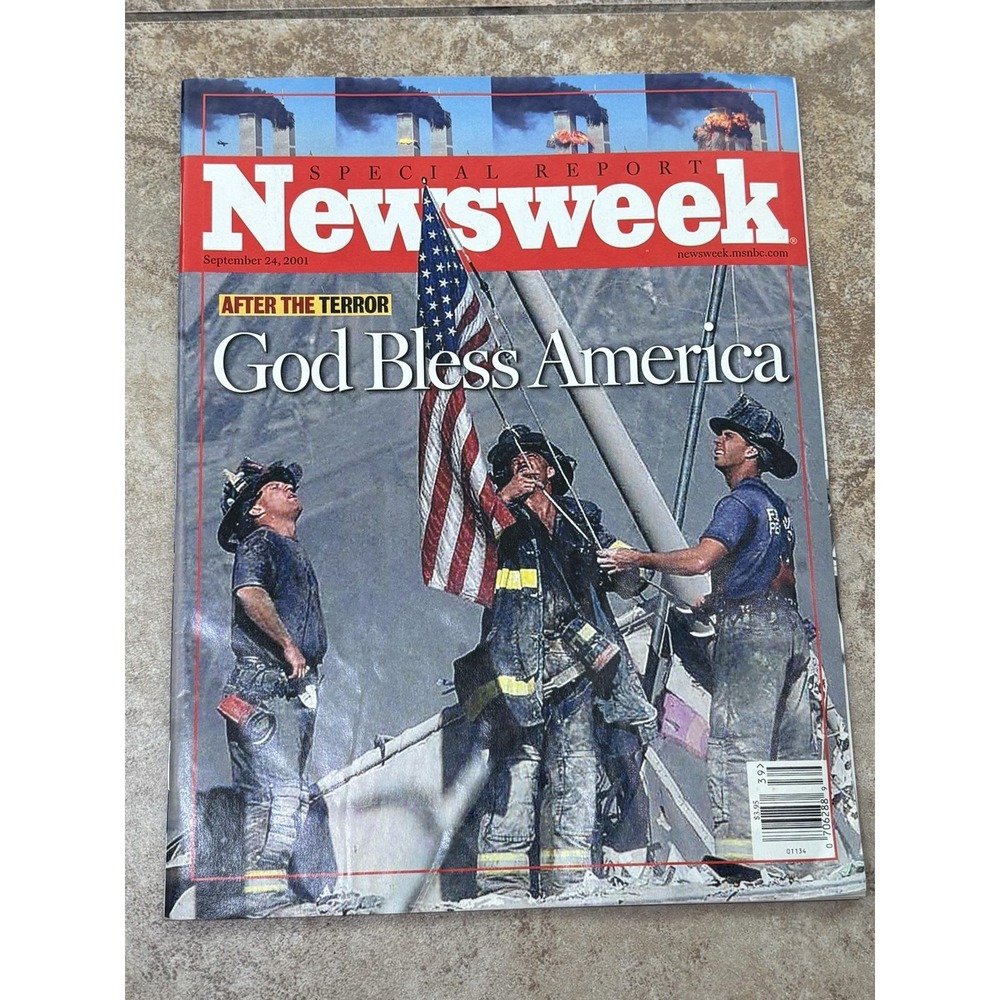 Newsweek Sept 24 2001 9/11 God Bless America FDNY Ground Zero Special Report